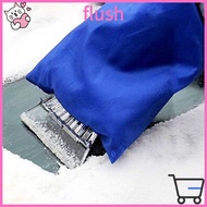 FLUSH Car Cleaning, Scratch-Free 2-in-1 Design Car Snow Scraper Glove, Portable Snow Removal Warm Gl