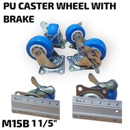 1.5 inch 2inch Universal Swivel PP  caster wheel furniture wheel Silent push wheel castor