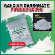 CALCIUM CARBONATE POWDER 200CC (SMALL PACK) CaCO3 White Powder