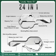 24in1 Portable Multifunctional keychain Mini Tool EDC Tool Card Keychain Bottle Opener Hexagon