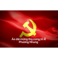 Beautiful, sharp glossy hammer and sickle party flag Sizes 0.5mX1.5m-0.8mX1.2mX1.8mX1.2m-1.5mX1.8m