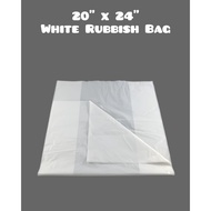 20'' x 24'' White Rubbish Bag | Garbage Bag | Bin Bag | Rubbish Bag