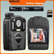 BOBLOV KJ25 Night Vision Body Camera – 1080P HD, 13Hrs Continuous Recording | Ideal for Law Enforcem