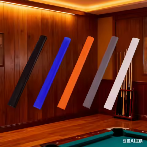 1pc Billiards Cue Grip Sleeve 29x3cm Silicone Non-Slip Handle Protection Cover Billiards Rod Protect