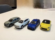 Tomica 車仔 4架 RAV4 Toyota Fairlady Subaru WRX Hot Wheels