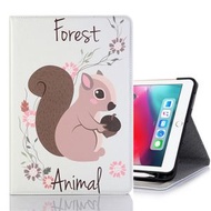 全城熱賣 - 適用於iPad Air 11 2024 / iPad Pro 11 inch (2018) 松鼠圖案 左右開卡通浮雕平板皮套 帶卡槽&支架&錢包&相框&筆槽