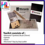 1 Litre (1L) Nippon Momento Special Effect Paint Textured Series Sparkle Silver (MS103 - MS156) Tool