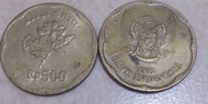 uang koin 500 melati 1991 dan 1992