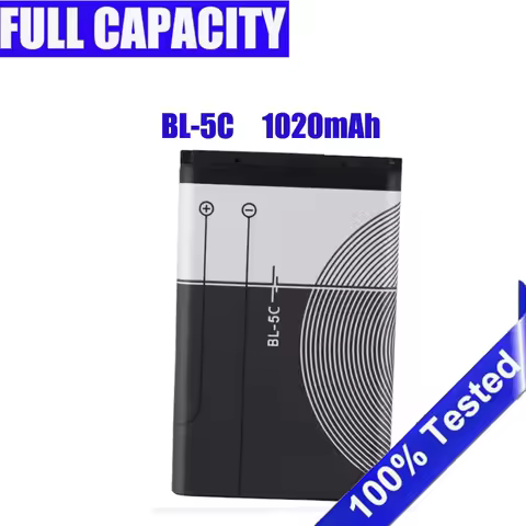 Brand New BL-5C Battery For Nokia 1100 1110 1200 1208 1280 2600 2700 3100 3110 5130 6230 1600 BL 5C
