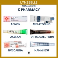 Korean Pharmacy Product - Acnon, Aclean, Noscarna, Melatoning, Dr Rejuall, Hanmi EGF cream