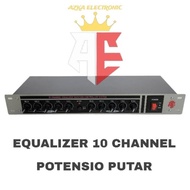 New Equalizer Stereo 10 Channel Potensio Putar