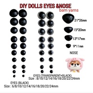 DOLL EYES AND NOSE FOR DIY DOLLS MATA AMIGURUMI Safety Eyes Crochet Eyes