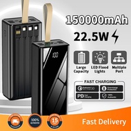 Power Bank 150000mAh Portable Charging 100000mAh 50000MAH support Charger for multiple devices