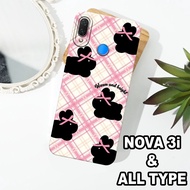 G42 - HUAWEI NOVA 3i Silicone - HUAWEI NOVA 3i pro camera Softcase - RIBBON Motif - Flexible rubber 