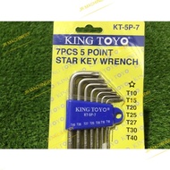 KINGTOYO/KING TOYO 7PCS/5POINT STAR KEY WRENCH (KT-5P-7)