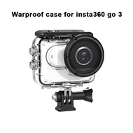 เคสสำหรับดำน้ำ Insta360 Go3ใส60เมตรพร้อมตัวกล้องเพื่อการกีฬาสกรูเคสกันน้ำอุปกรณ์เสริมสำหรับ Insta360 GO 3