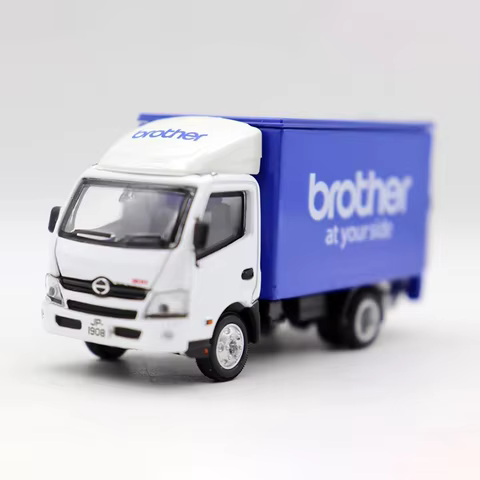 TINY Hino 300 Lorry Brother Van Bulk No Box Alloy Simulation Car Model Static Collection Decorated H
