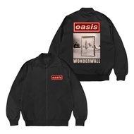 Medium Clothing Jacket Bomber Oasis wonderwall Men Black