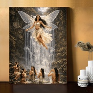 7 Angels Poster Painting Style Wall Decoration MDF Material