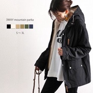 (預訂）🇯🇵直送：日本自家品牌ELF 3WAY 三合一外套 防風 保暖內膽 防水