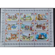 Tristan da Cunha,  1980 Christmas - Children's Nursery Rhymes,  Miniature Sheet, MINT, FOXING