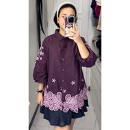 KEMEJA KATUN / Embroidered Cotton Shirt Jumbo Women's Shirt XXL/ Women's Shirt Jumbo XXL Embroidered