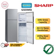 3 STAR Sharp Refrigerator 2 Door Fridge 280L  320L Gross Peti Sejuk Peti Ais 2 Pintu Murah 冰箱 SJ285MSS SJ325MSS