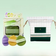 AMORTALS ฟองน้ำล้างหน้าสำหรับผู้หญิง ผลิตภัณฑ์ทำความสะอาด ดูดซับความชุ่มชื้น แป้งพัฟ ฟองน้ำล้างหน้าแ