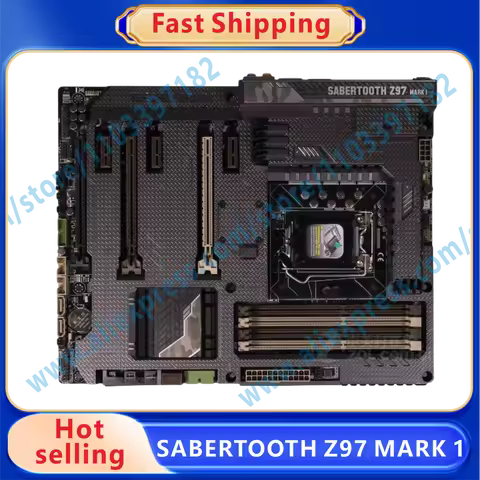 SABERTOOTH Z97 MARK 1 Z97 Motherboard LGA 1150 i7/i5/i3 DDR3 32GB USB3.0 SATA III PCI-E3.0 HDMI ATX