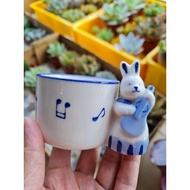 Ceramic Succulent mini pot 6.5 x 4.5CM