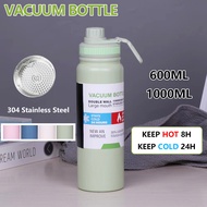 aqua flask tumbler insulated Vacuum Tumbler Cup 304 Stainless Steel Thermos Water Bottle Sport Hot&amp;Cold double wall highminds tumbler 600ml 1000ml COD aquaflask accessories