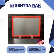 A4 Promotional Frame + Stand Frame 75 degrees - Clear A4 Frame