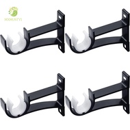 MXMUSTY1 Curtain Rod Holders Indoor Aluminum Alloy for Drapes Hangers Home Kitchen Rod Hooks