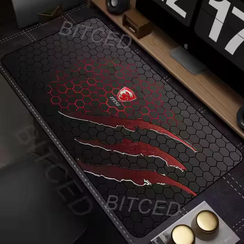 MSI Table Mat Mouse Pad Desk Mouse Pad Cute HD Desk Pad Extended Gaming Keyboard Mats Large XXL Game