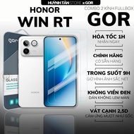 Set of 2 tempered glass screen protectors for HONOR WIN RT phone, transparent, borderless, curved bl