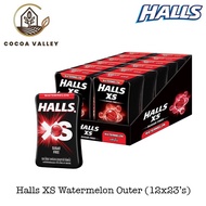 Halls XS Sugar Free Candy Watermelon (15g X 12)