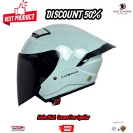 Helm Half Face MLA Cosmo Kekinian Helmet Pria Wanita Dewasa Sni Paket Ganteng Free Spoiler Busa Teba