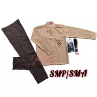 School Uniform Set Boys Middle School Scout Uniform Long Shirt Long Pants