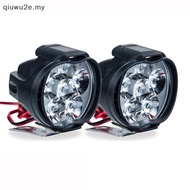 qiuwu2e 1 LED Motorcycle Headlight White Super Bright 6 LED Work Spotlight MY
