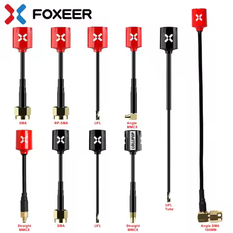 FOXEER FPV Antenna Micro Lollipop High Gain 5.8G 2.5dBi Omni LHCP/RHCP SMA/RP-SMA/Angle MMCX/Straigh