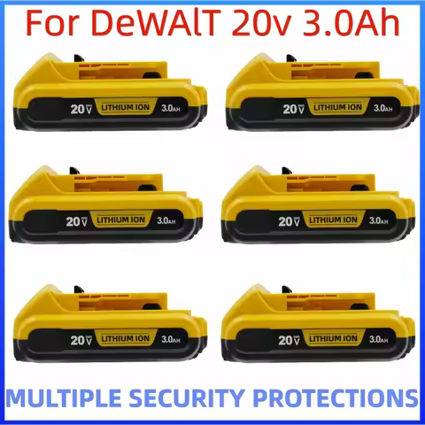 For DeWalt Rechargeable Battery 20V 3.0Ah 6.0Ah 8Ah 12.0Ah DCB206 DCD790 Impact Drill Wrench