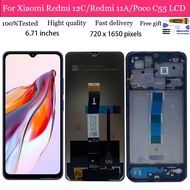 For Xiaomi Redmi 12C Redmi 11A Poco C55 LCD Display Touch Screen Digitizer Assembly Replacement