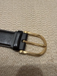 Dunhill黑色金扣皮帶