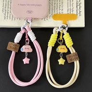 Wordless Clouds Stars Mobile Phone Lanyard Wristband Short Camera Lanyard Pendant Keychain Universal