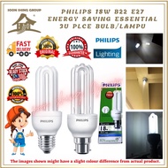 Philips 18w B22 / E27 Energy Saving Essential 3U PLCE Bulb / Lampu