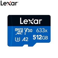 Lexar Original Micro SD Card 128GB 32GB 64GB 256GB 512GB Memory Cards A1 A2 Class10 TF Flash Card for Drone Sport Camcorder