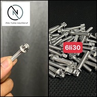 1 6li30 screw for salaya s3 cylinder to mount the bag, engine block and many other positions of moto