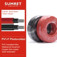 6mm² 2.5mm² 10mm² 4mm² 16mm² 2-pin PV Wire, Solar Power Photovoltaic Cable PV1-F AWG13 AWG11 AWG9 AW