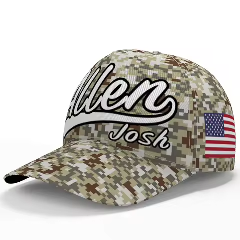 American Baseball Cap Camo Free Custom Name Number Team Logo Football Allen Usa Hat Travel Josh Us F