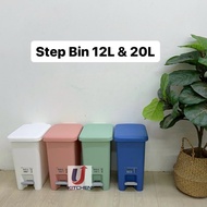 Felton 12L/20L Pedal Dustbin / Step Dustbin / Tong Sampah Pijak / Garbage Bin / Trash Bin / Office D